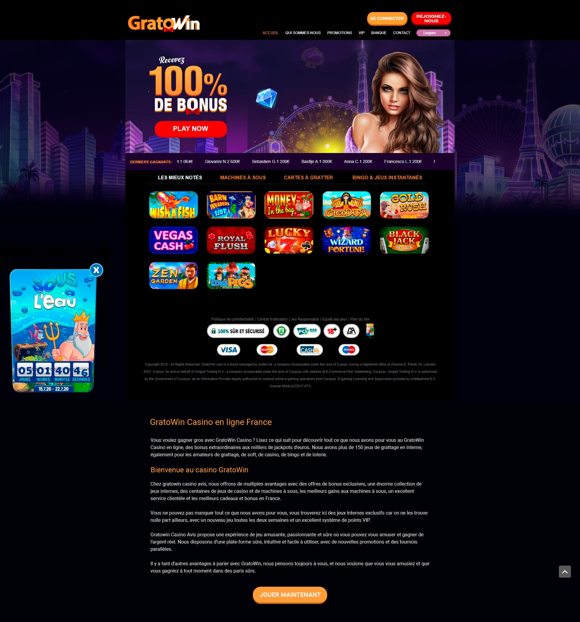 melhor jogo de casino online